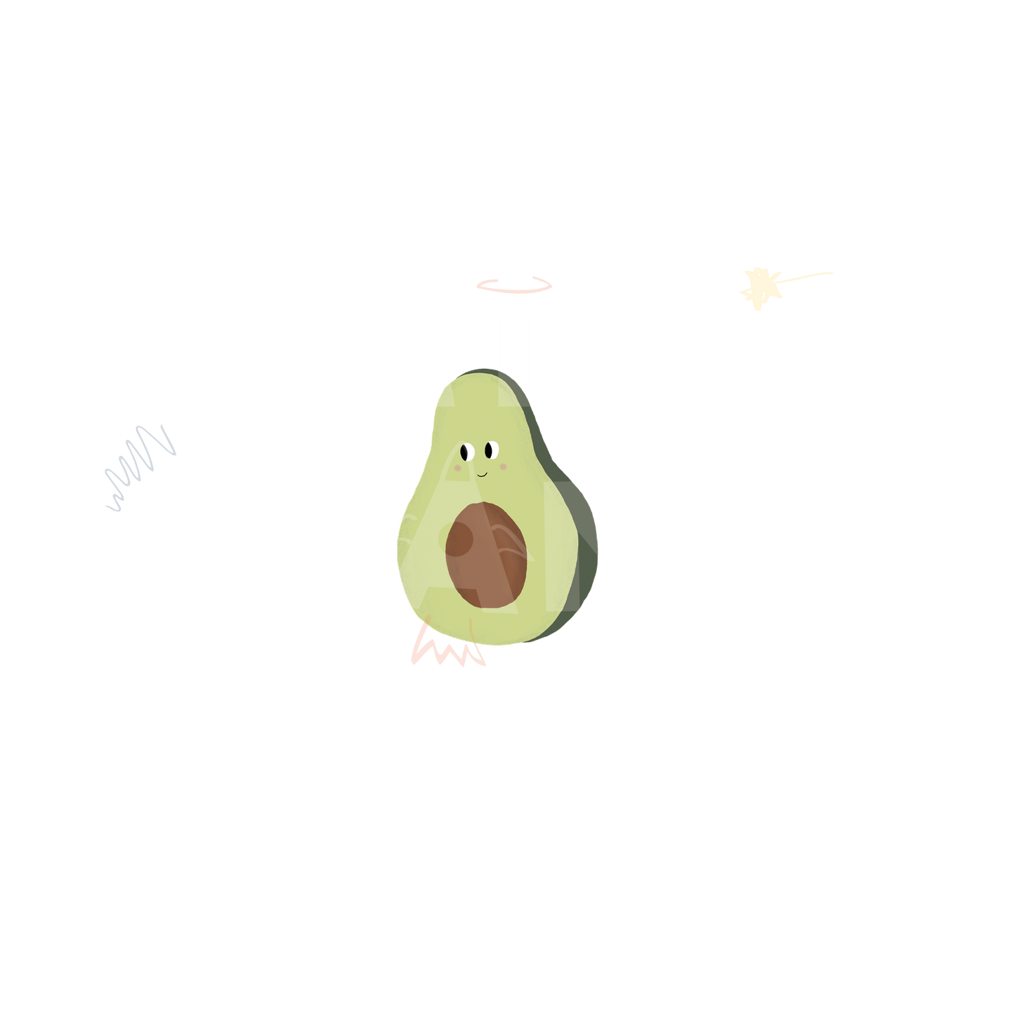 Bügelbild Avocado mini