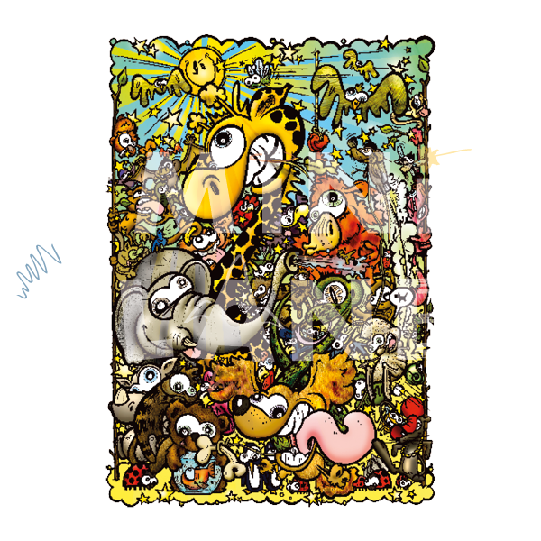 Bügelbild: Bunte Tierwelt