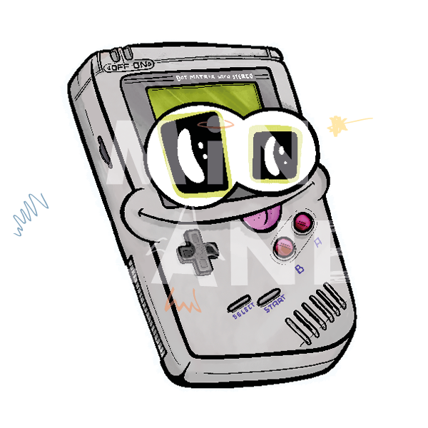 Bügelbild: Portable Game Console