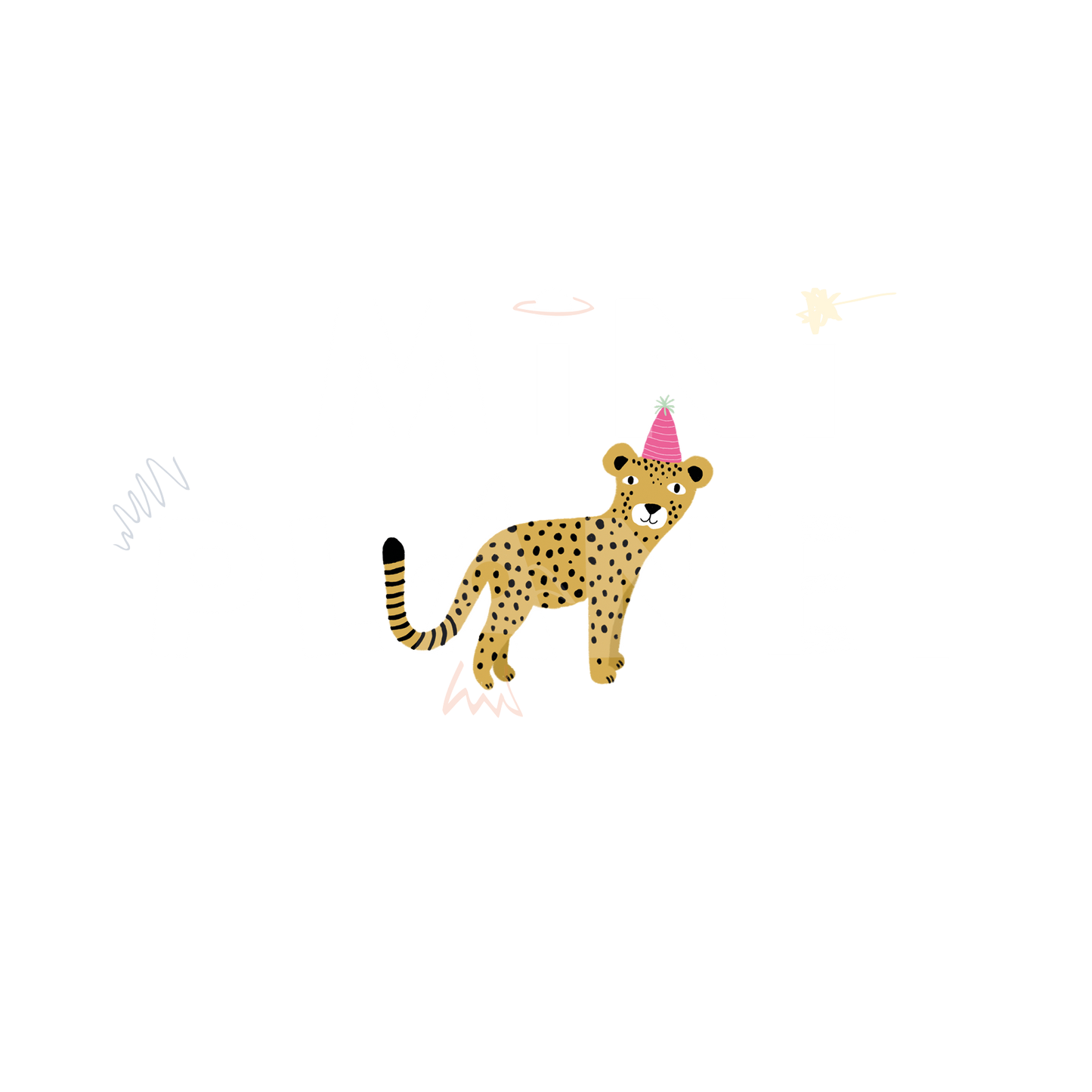 Bügelbild Party Leopard mini