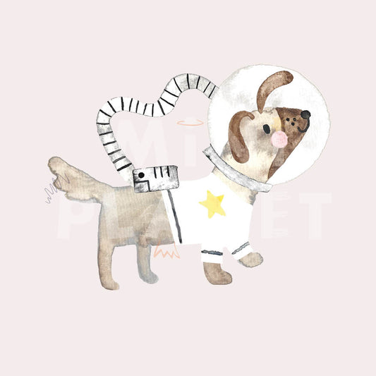 Bügelbild: Astro Hund