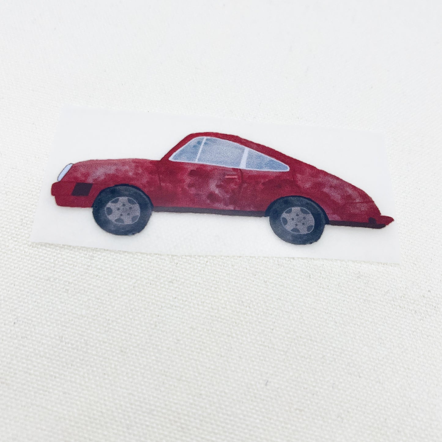 Bügelbild: Rotes Auto