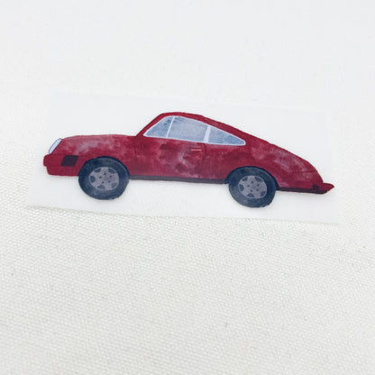 Bügelbild: Rotes Auto