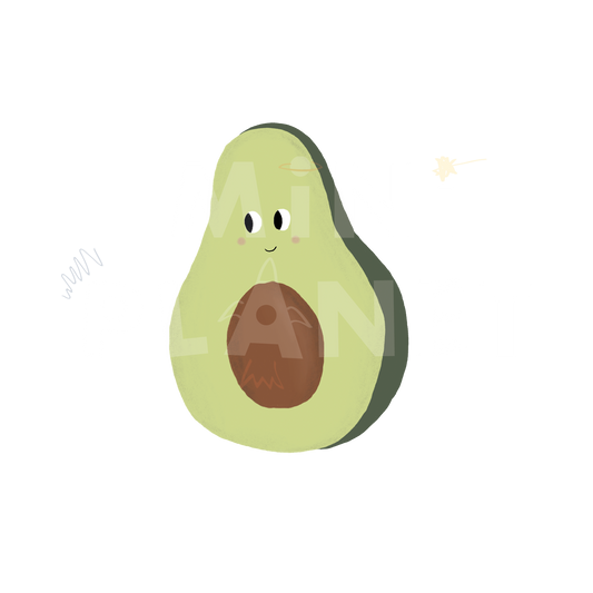 Bügelbild Avocado