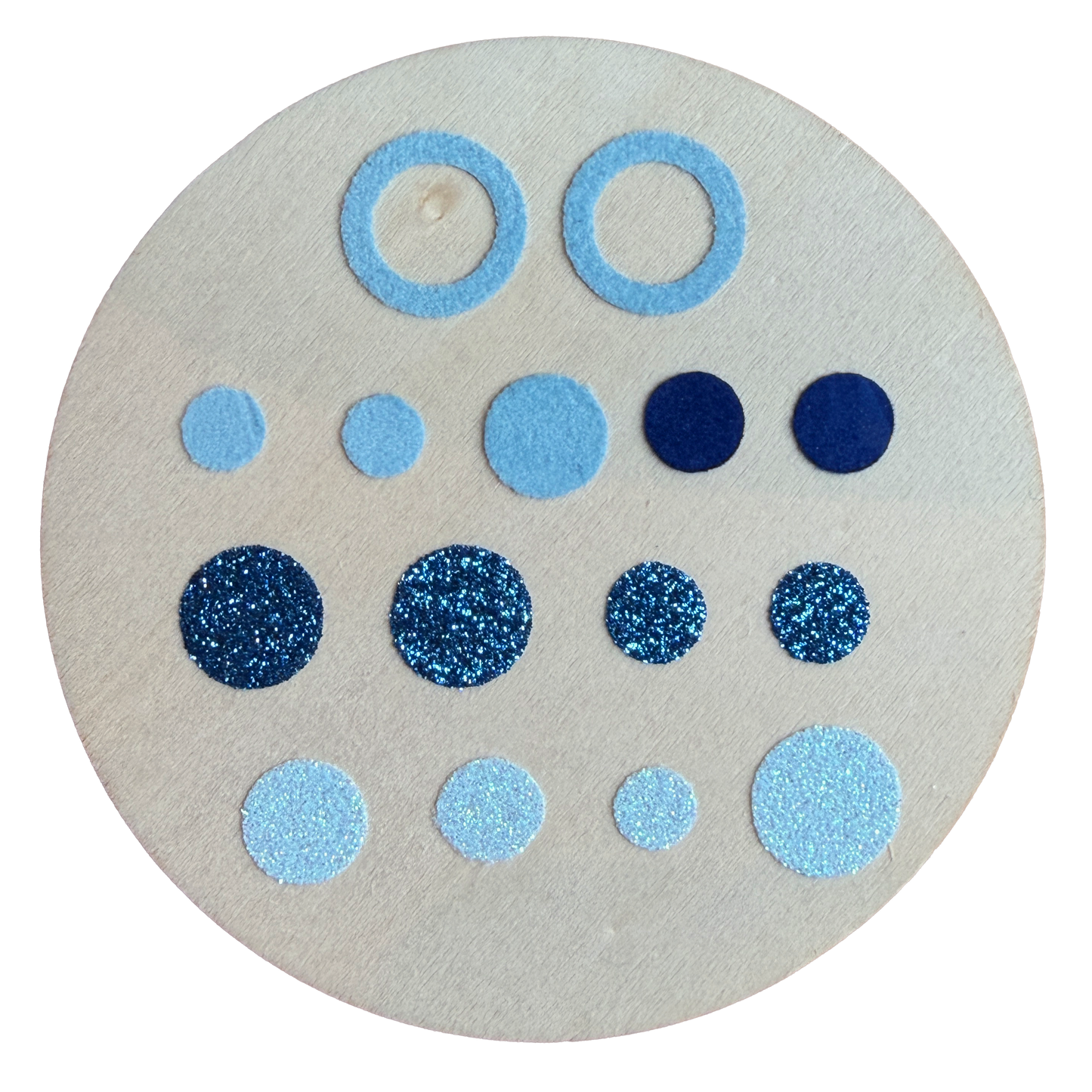 Bügelkonfetti: Blau