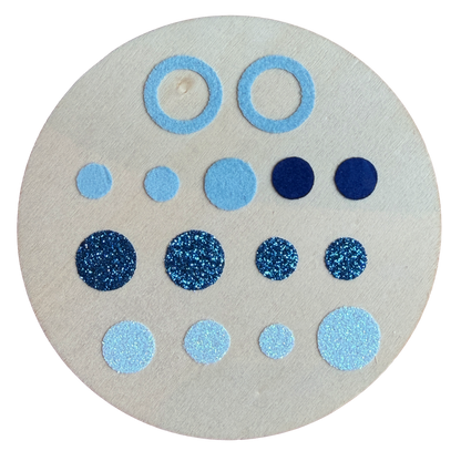 Bügelkonfetti: Blau