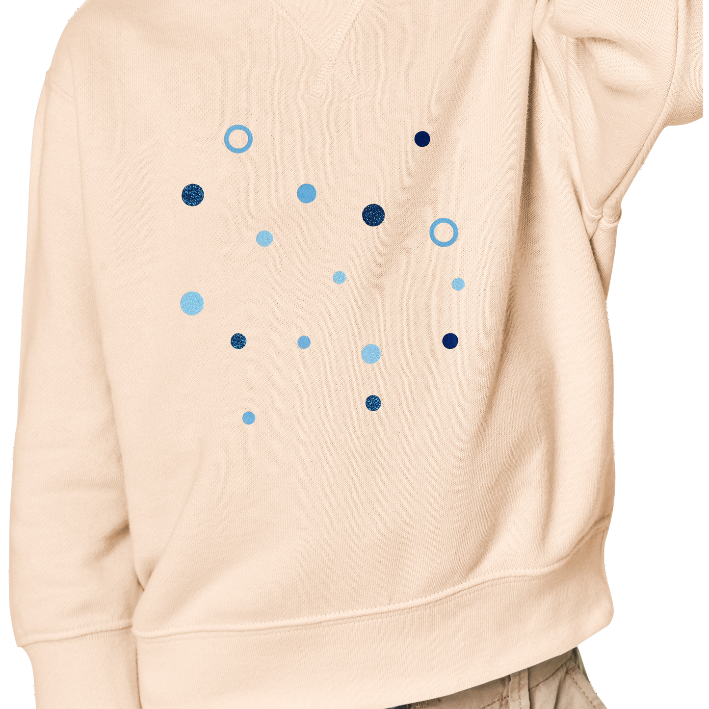 Bügelkonfetti: Blau