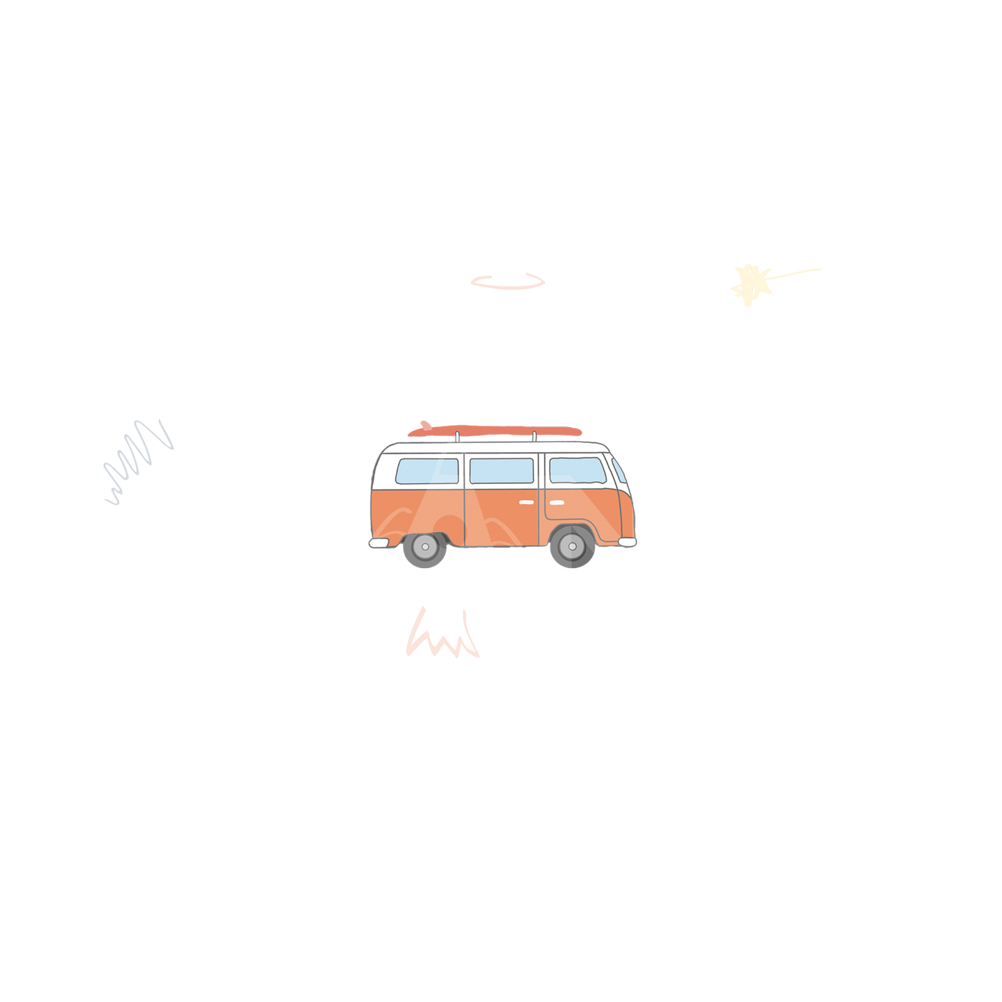 Bügelbild Bulli mini