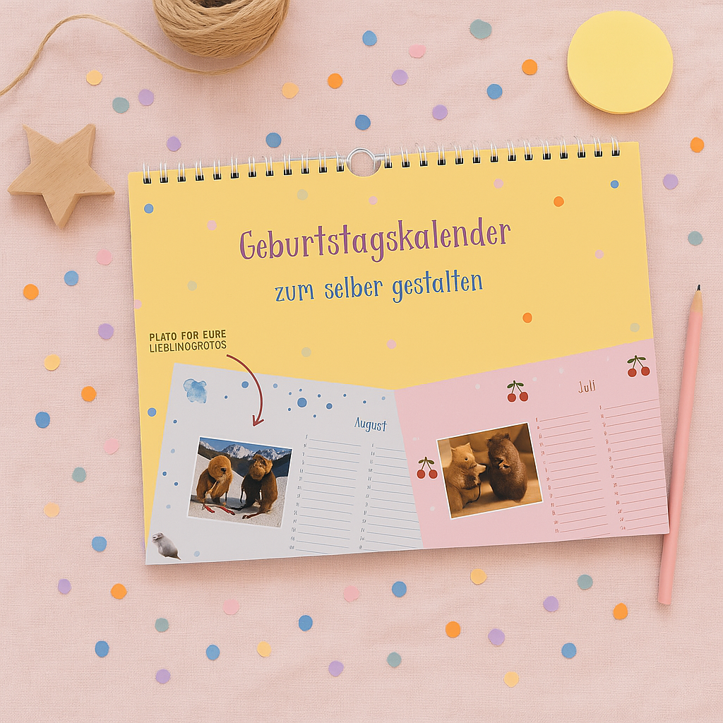DIY Geburtstagskalender zum selber gestalten