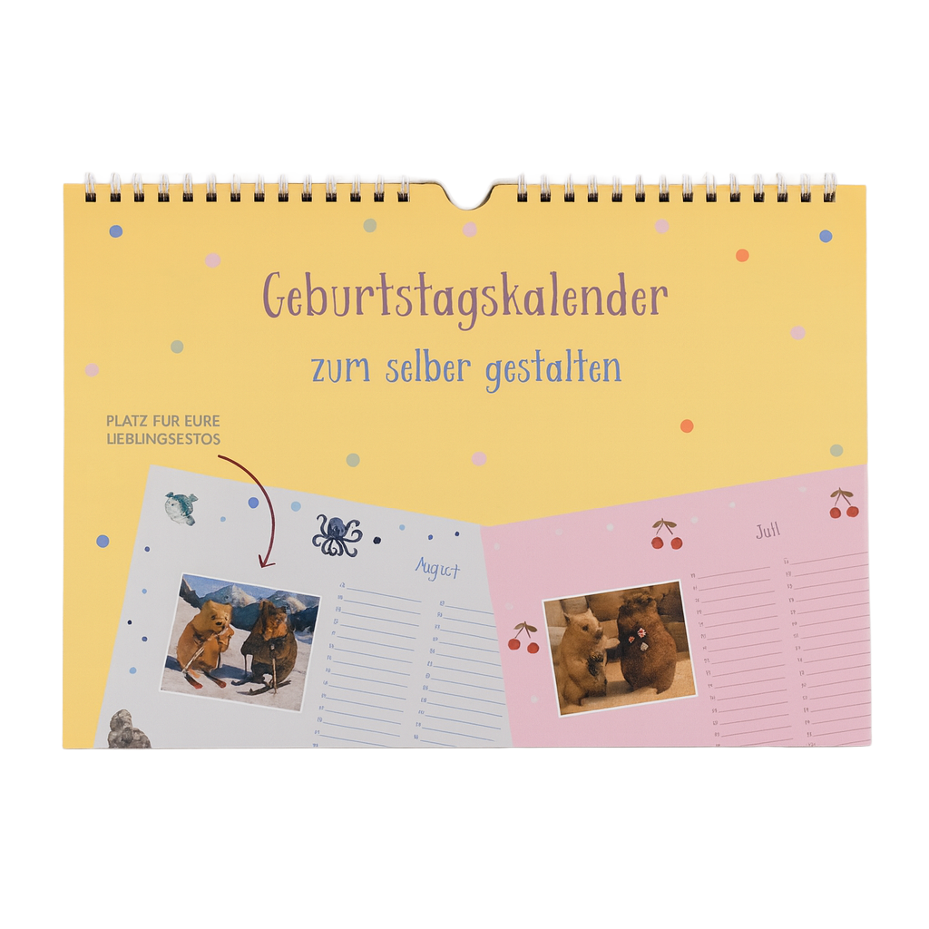 DIY Geburtstagskalender zum selber gestalten