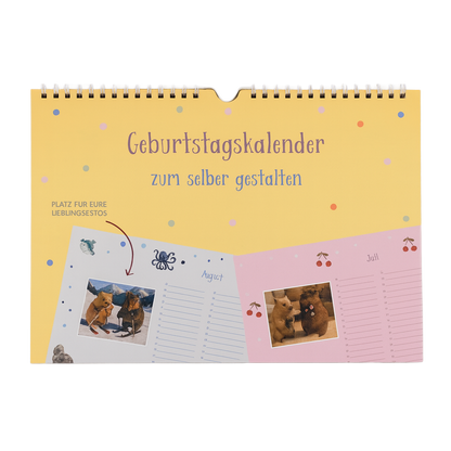 DIY Geburtstagskalender zum selber gestalten