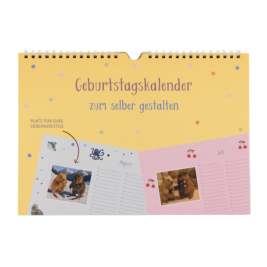 DIY Geburtstagskalender zum selber gestalten