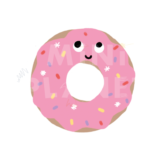 Bügelbild Pink Donut