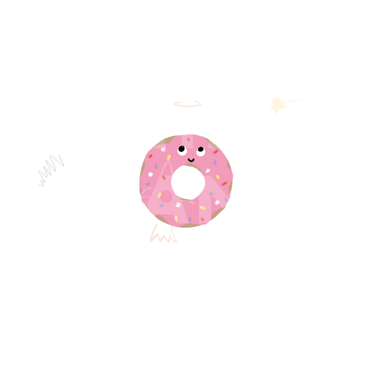 Bügelbild Pink Donut mini