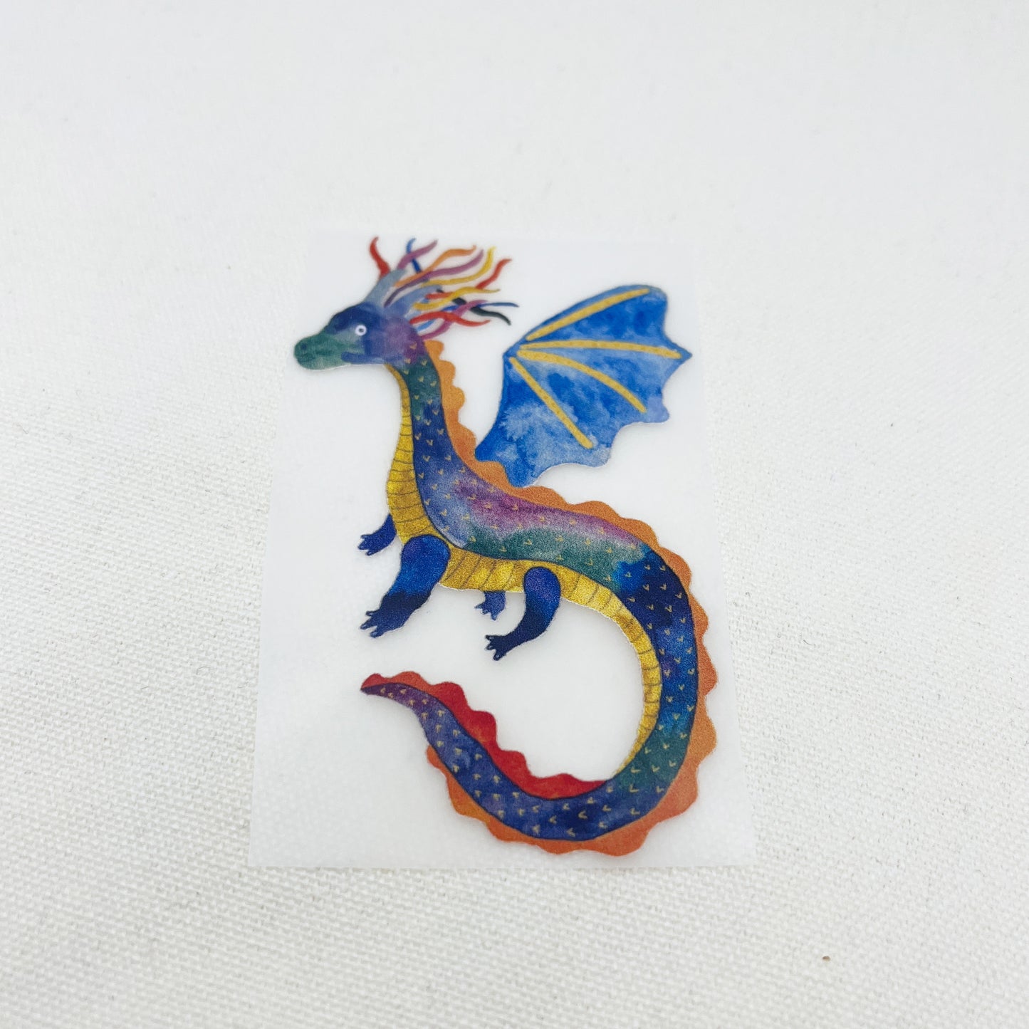 Bügelbild: Blauer Drache