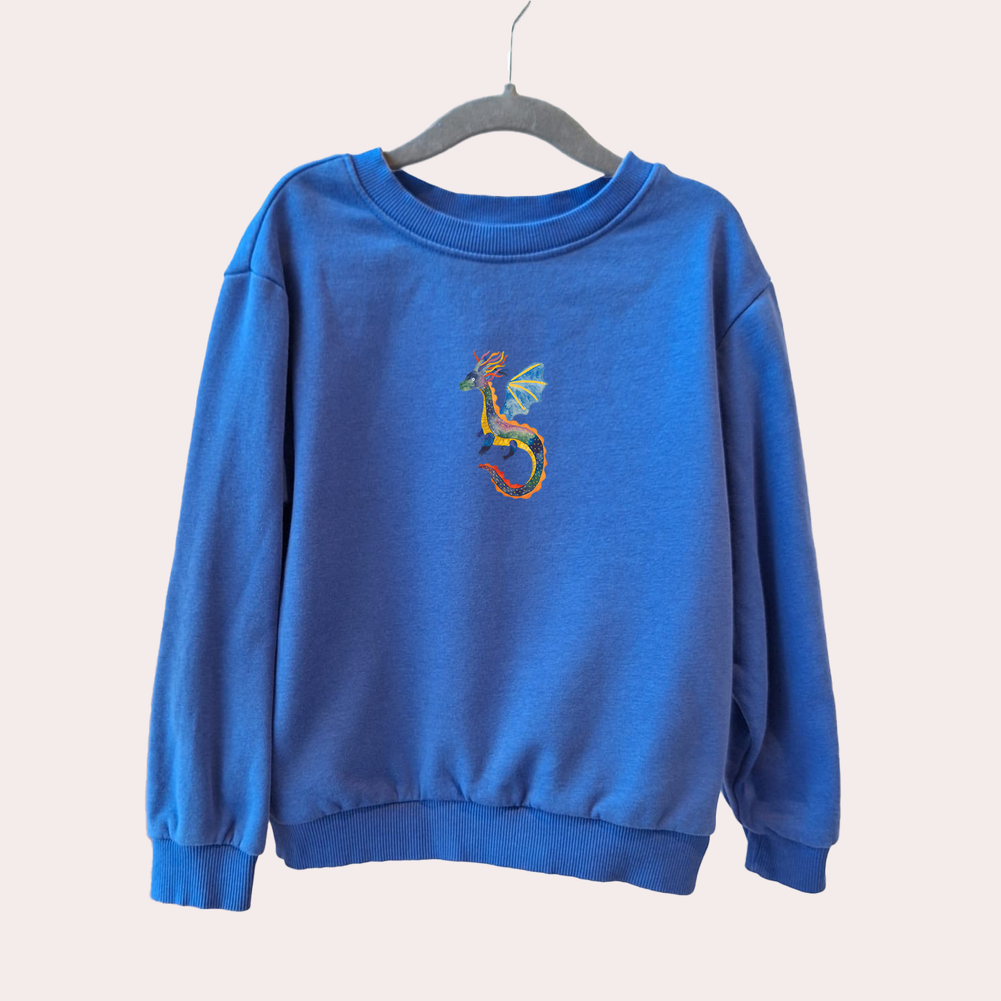 Bügelbild: Blauer Drache