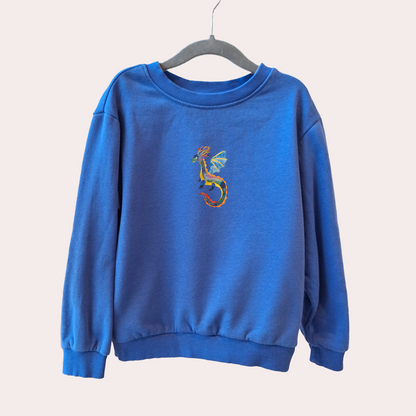 Bügelbild: Blauer Drache