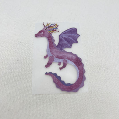 Bügelbild: Rosa Drache