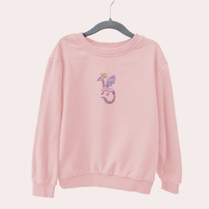 Bügelbild: Rosa Drache