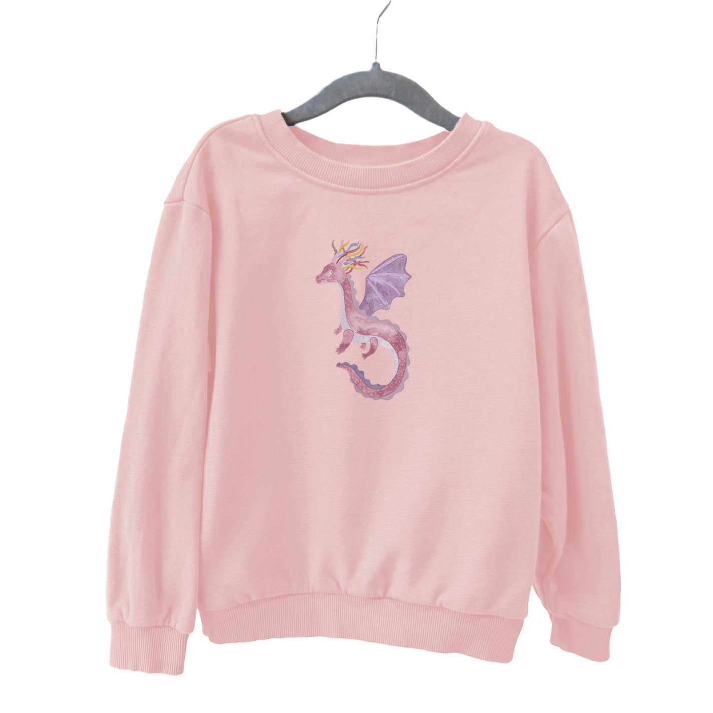 Bügelbild: Rosa Drache (Groß)