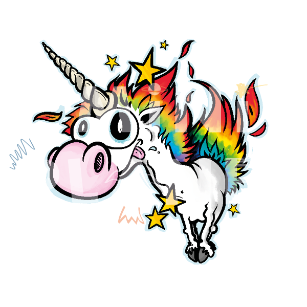 Bügelbild: Einhorn