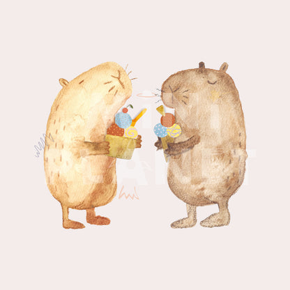 Bügelbild: Eis Wombats