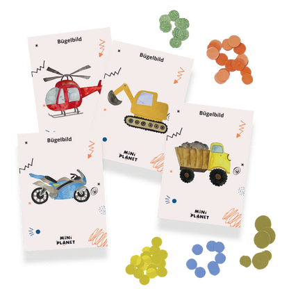 Kindergeburtstagsset: Fahrzeuge