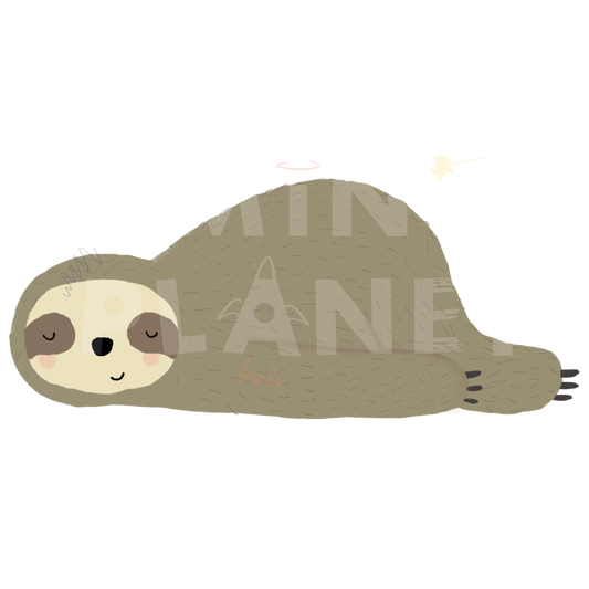 Bügelbild Faultier groß