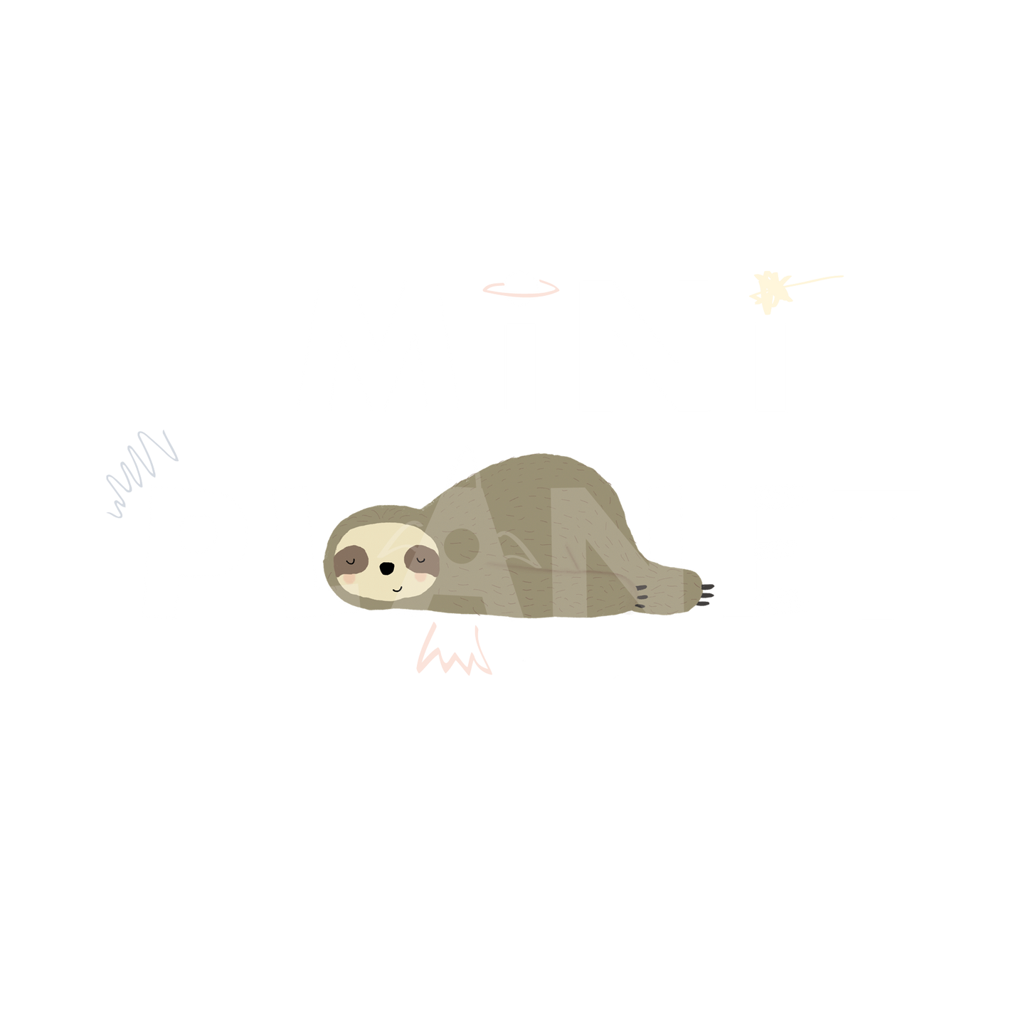 Bügelbild Faultier mini