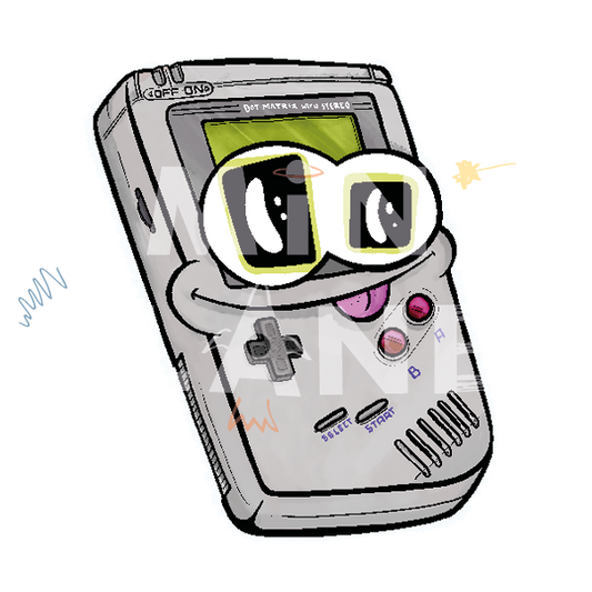 Bügelbild: Portable Game Console