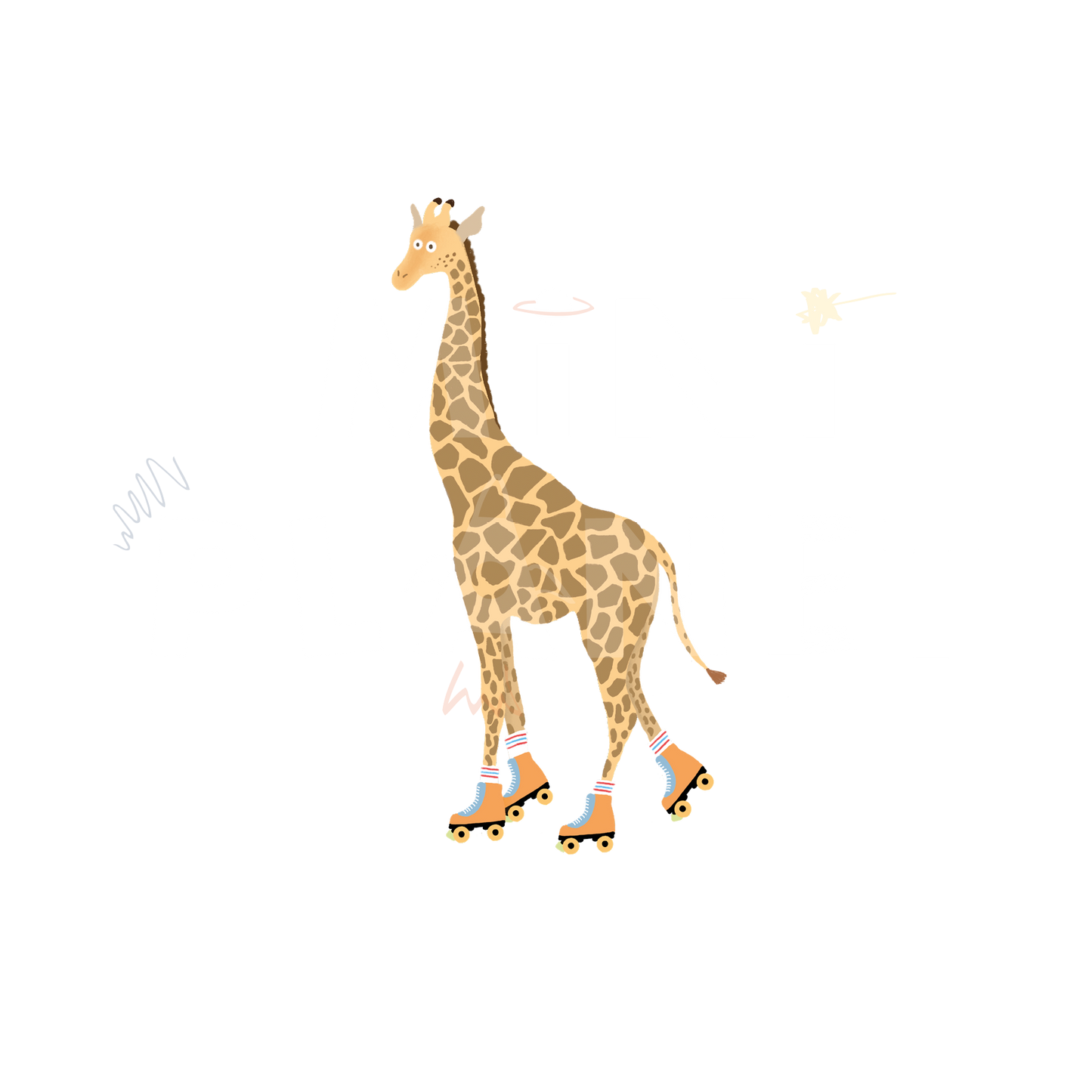 Bügelbild Giraffe mini