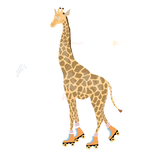 Bügelbild Giraffe groß