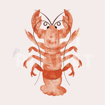Bügelbild: Hummer