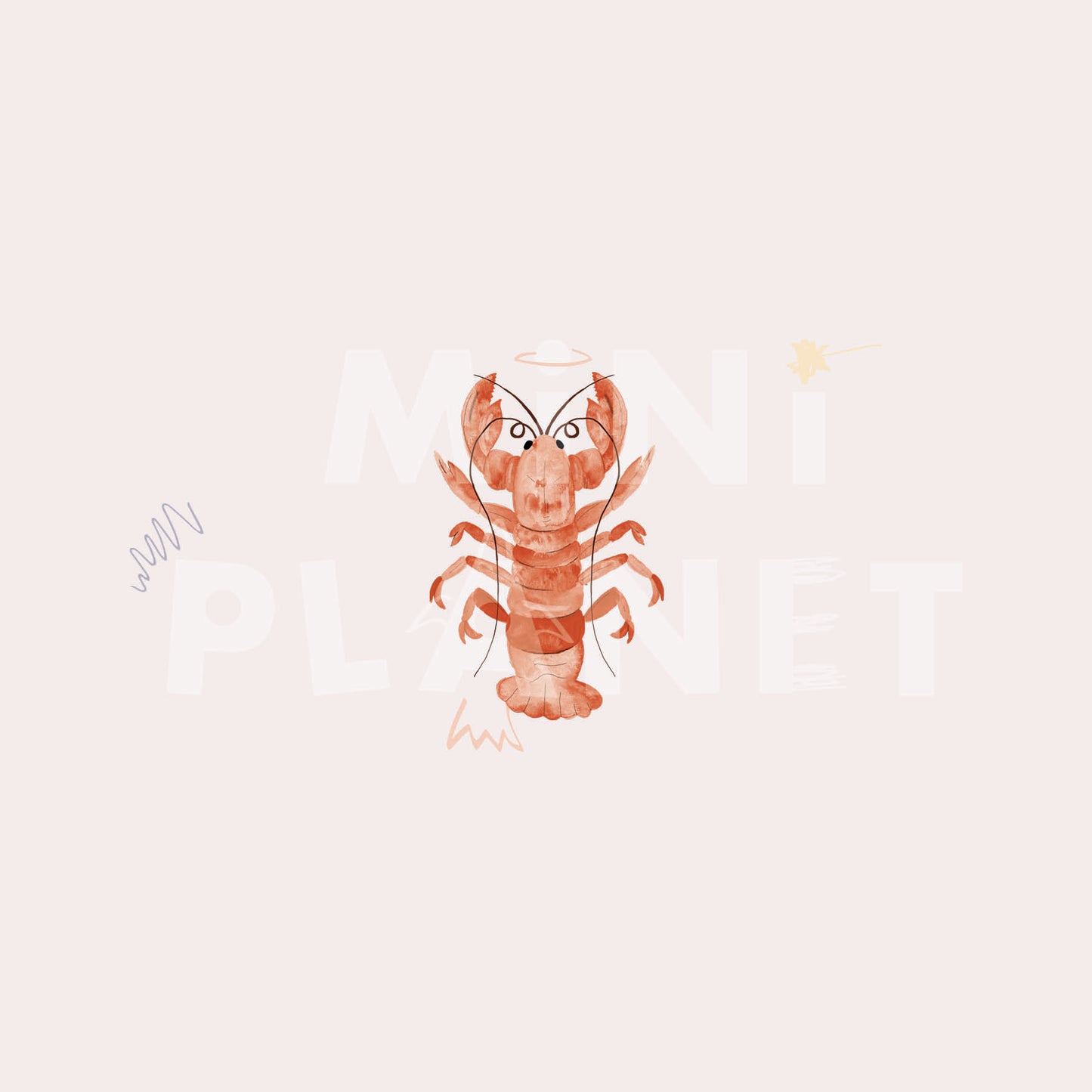 Bügelbild: Hummer Mini