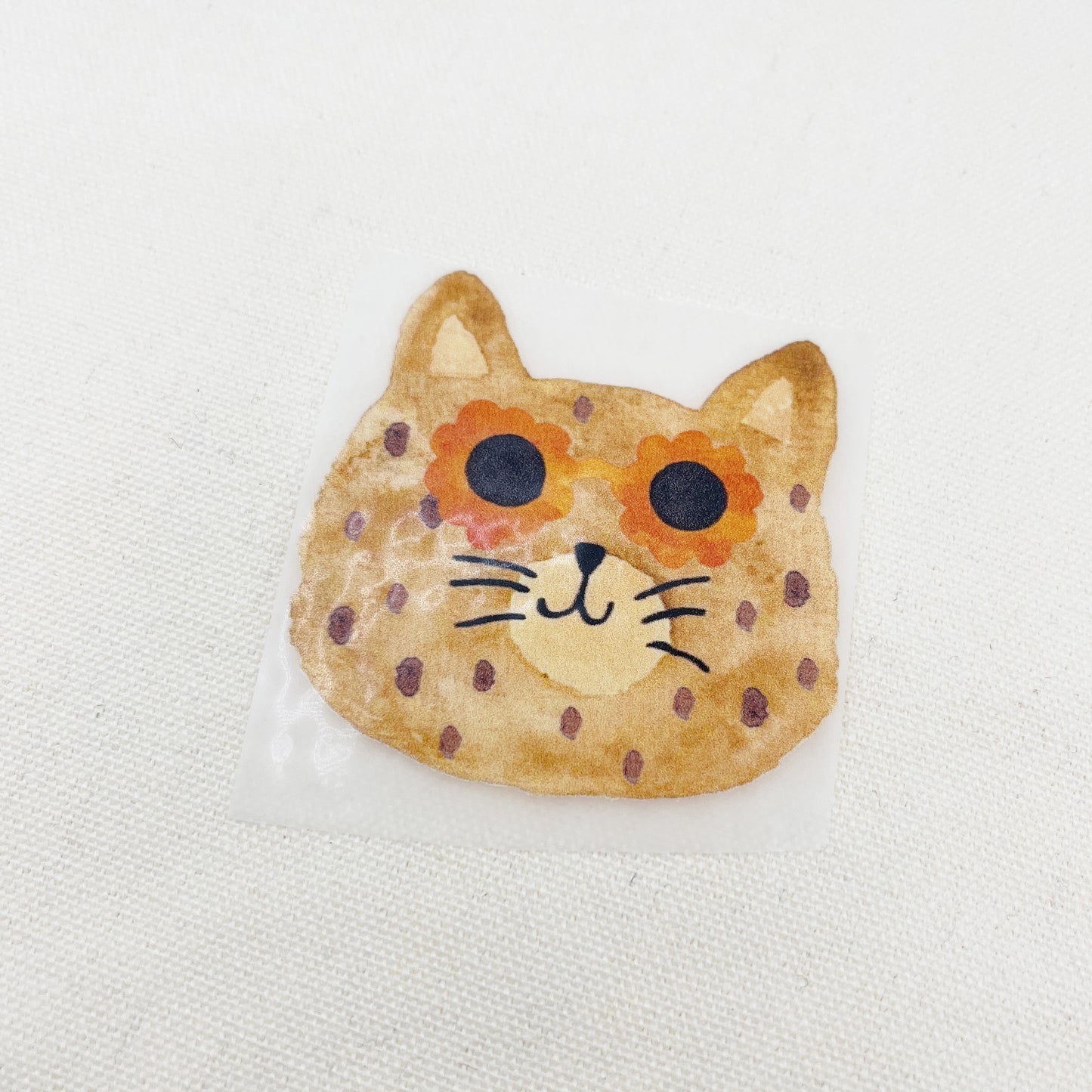 Bügelbild: Katze mit Sonnenbrille