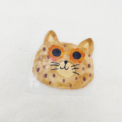 Bügelbild: Katze mit Sonnenbrille