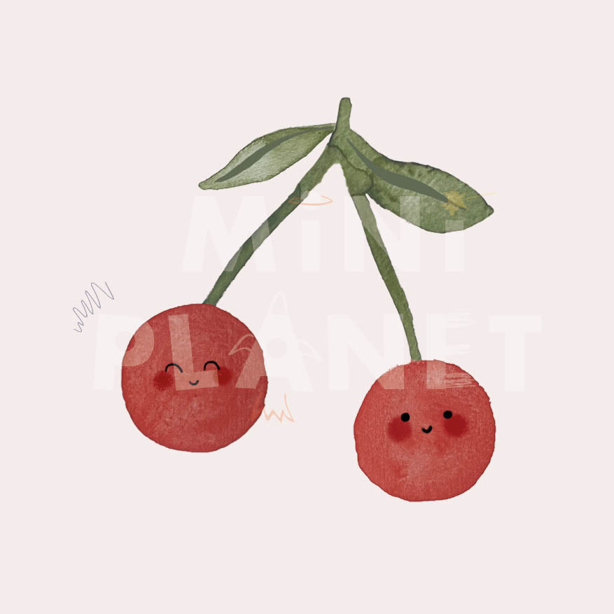 Bügelbild: Kirschen