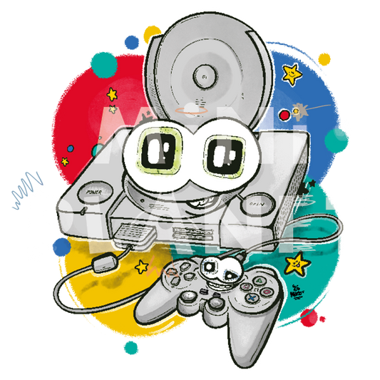 Bügelbild: Spielekonsole Play
