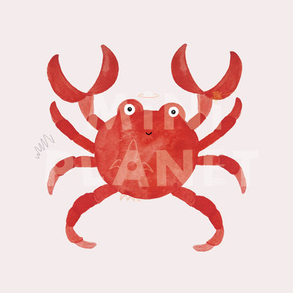 Bügelbild: Krabbe