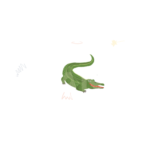 Bügelbild: Krokodil mini