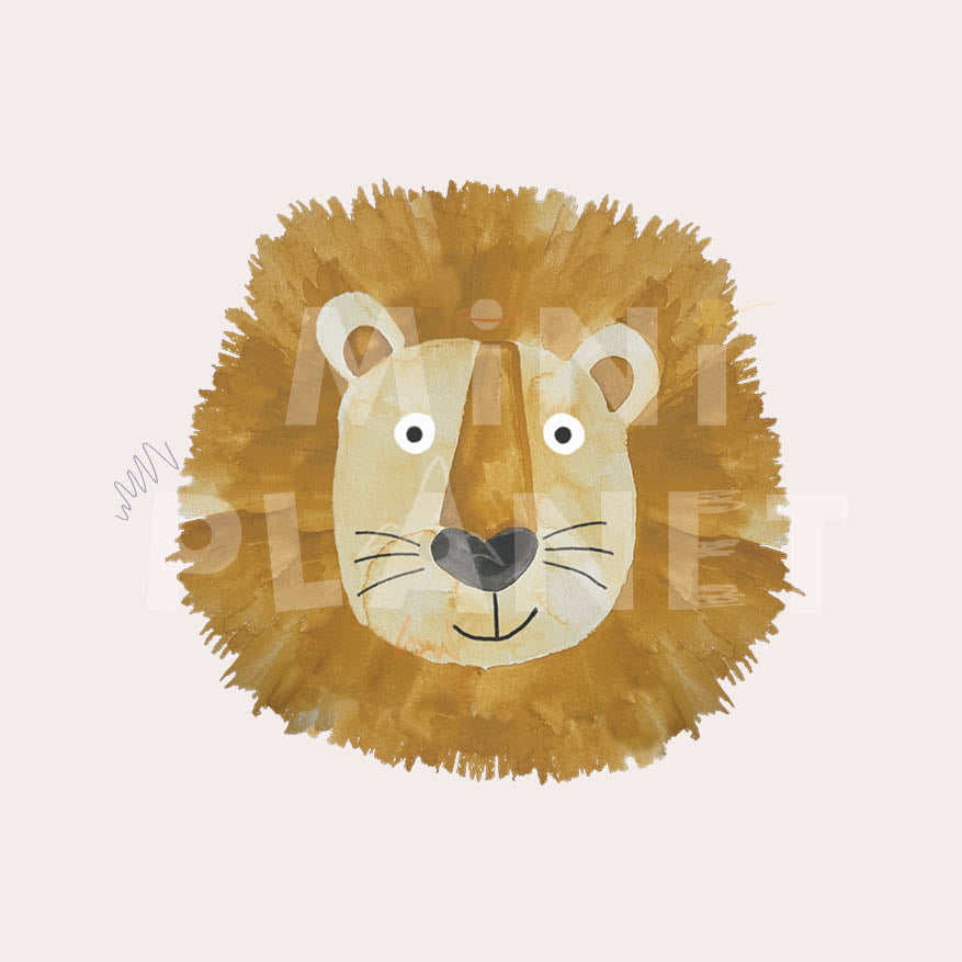 Bügelbild: Löwe