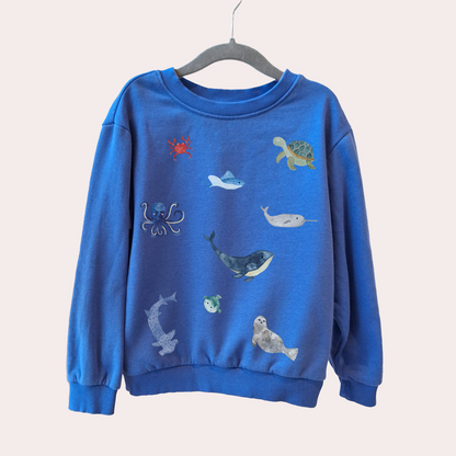 Bügelbild Set: Meerestiere