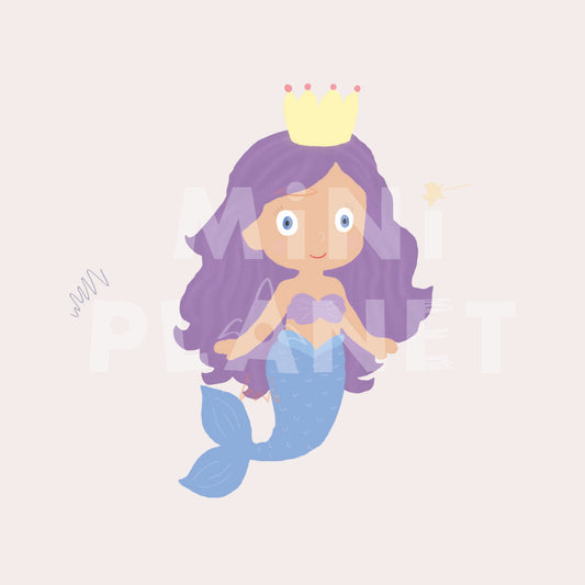 Bügelbild: Meerjungfrau