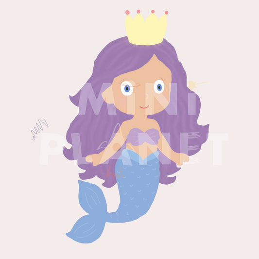 Bügelbild: Meerjungfrau Groß