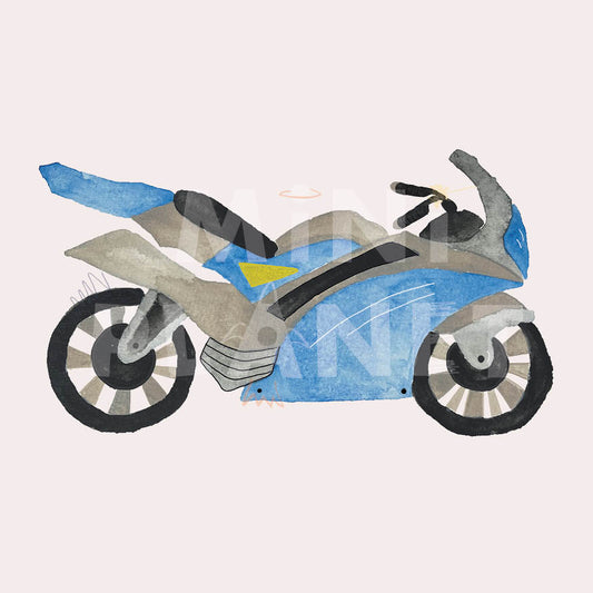 Bügelbild: Motorrad