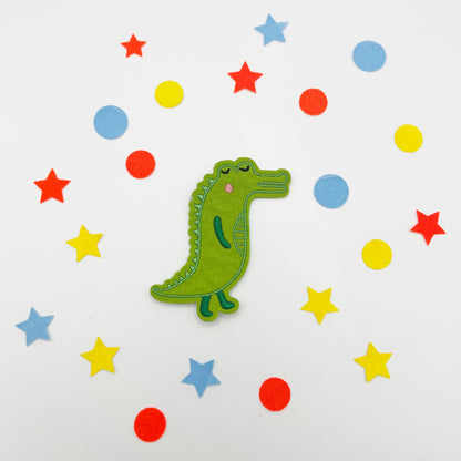 Bügelpatch Krokodil