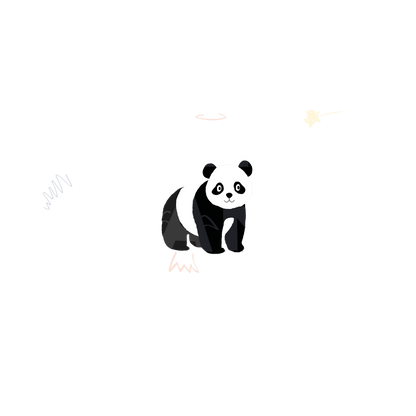 Bügelbild: Panda Mini