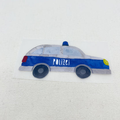 Bügelbild: Polizei Auto