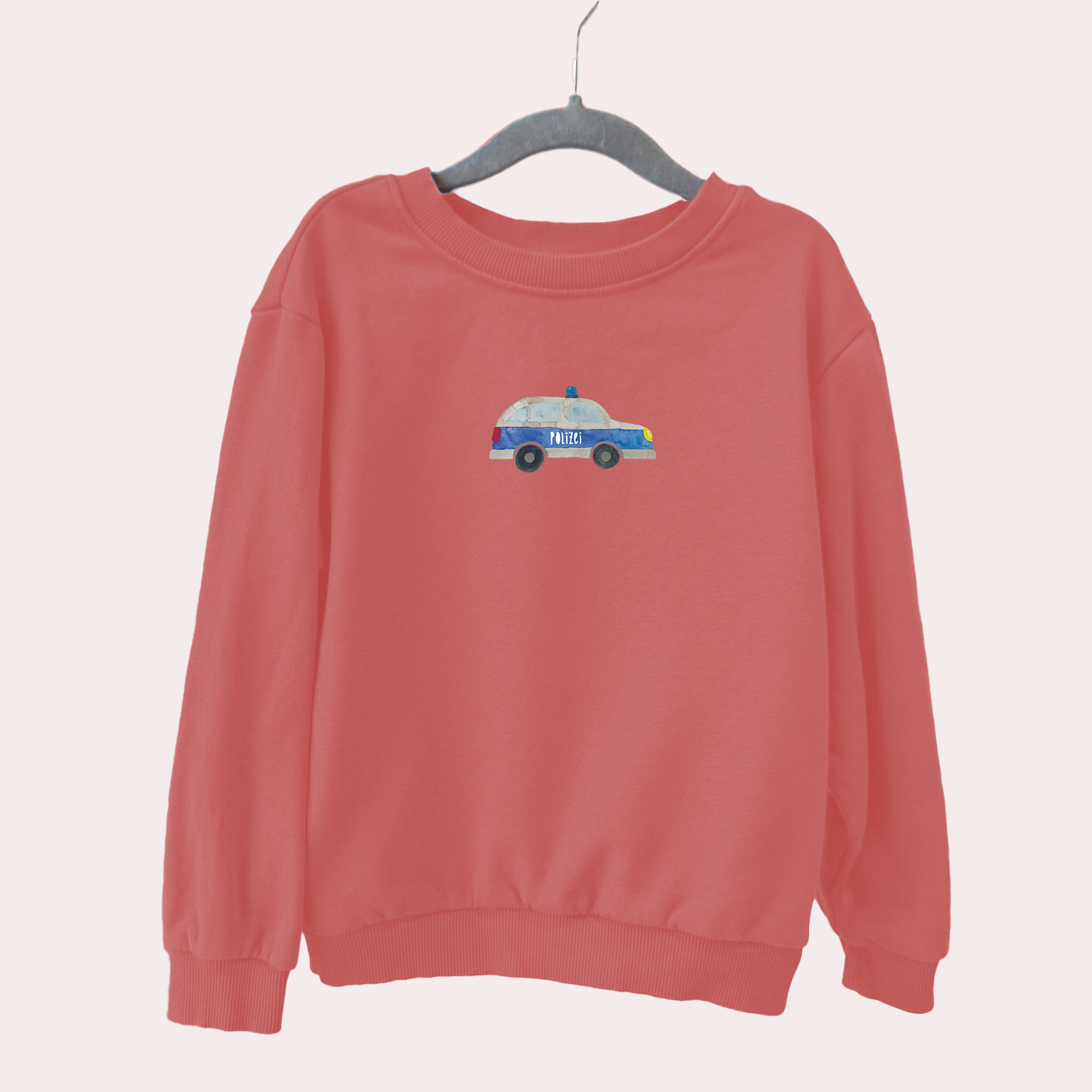 Bügelbild: Polizei Auto