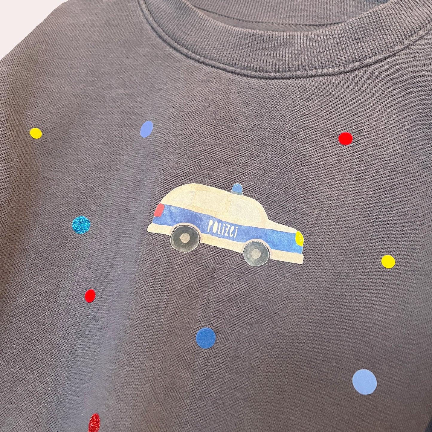 Bügelbild: Polizei Auto